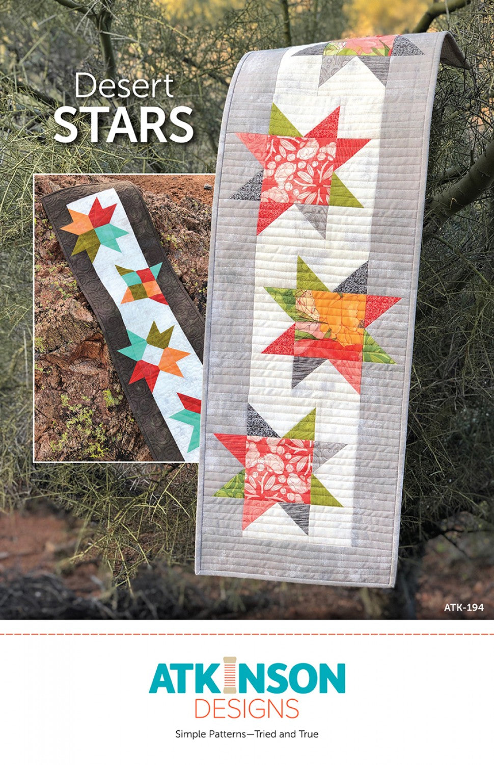 Desert Stars Quilt Pattern by Atkinson Designs
