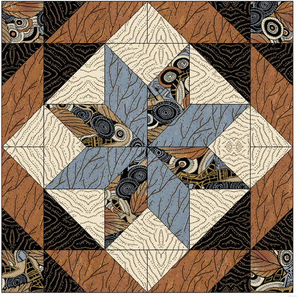 Shooting Star Quilt Kit – Origins Fabric by P&B Textiles | Limited Edition