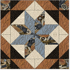 Shooting Star Quilt Kit – Origins Fabric by P&B Textiles | Limited Edition by P & B Textiles