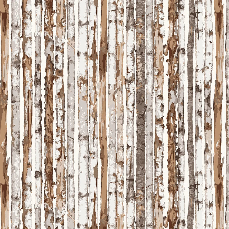 Henry Glass Woodland Whispers Birch Wood Grain Fabric by the 1/4 Yard by Henry Glass Fabrics