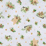 "Birds & Pine Toss Gray" - Fabric by the 1/4 Yard