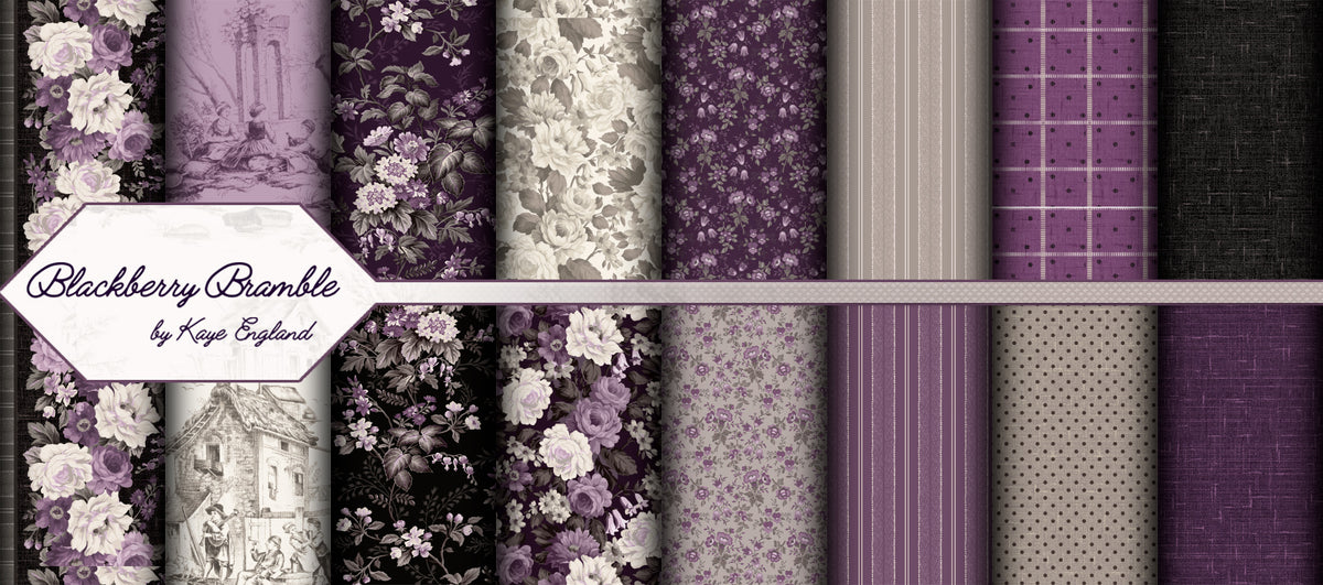 Blackberry Bramble Bear Paw Quilt Kit - Limited Edition Wilmington Prints