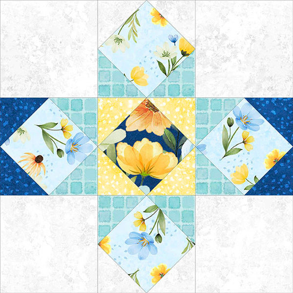 Gentle Meadow Block of the Month Quilt Kit | Wilmington Prints | 91" x 106" Quilt