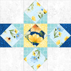 Gentle Meadow Block of the Month Quilt Kit | Wilmington Prints | 91" x 106" Quilt