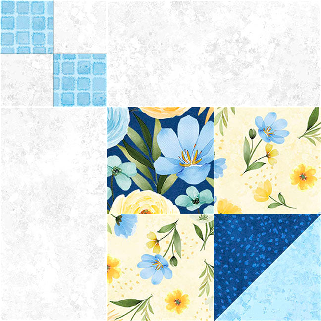 Gentle Meadow Block of the Month Quilt Kit | Wilmington Prints | 91" x 106" Quilt