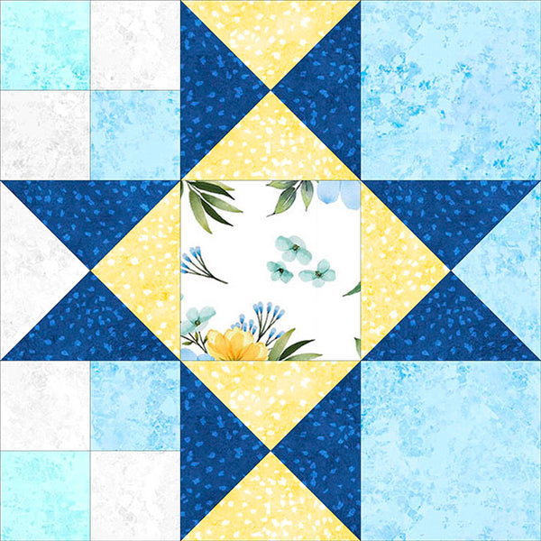 Gentle Meadow Block of the Month Quilt Kit | Wilmington Prints | 91" x 106" Quilt
