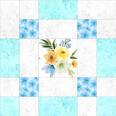 Gentle Meadow Block of the Month Quilt Kit | Wilmington Prints | 91" x 106" Quilt