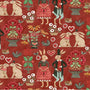 Hop Hop Hooray, Main Easter-Red Quilting Fabric