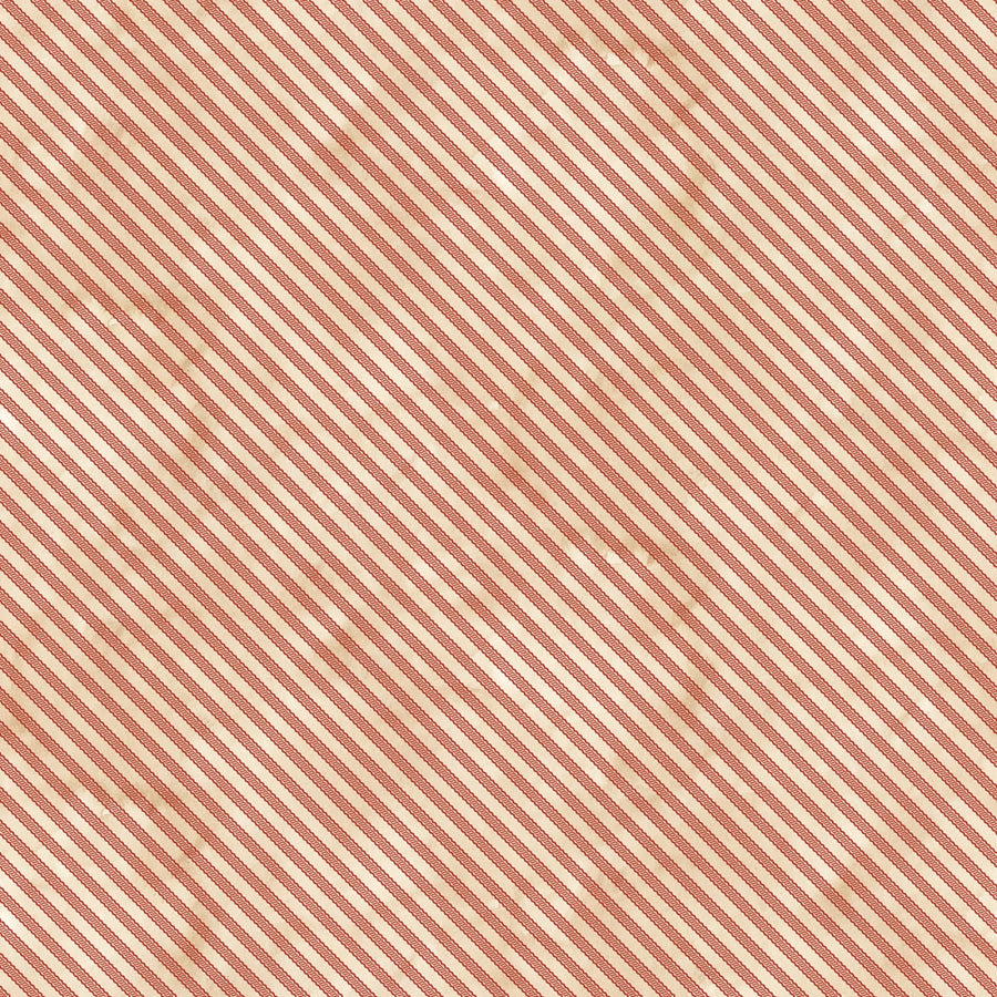 Naughty or Nice Fabric Collection-Ticking Red/Parchment Fabric by the 1/4 Yard by Riley Blake Designs