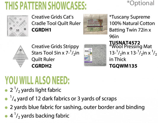 Fiddle Faddle Quilt Pattern by Cut Loose Press