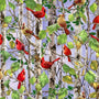 Timeless Treasures Cardinals on Birch Quilting Fabric - Limited Stock!
