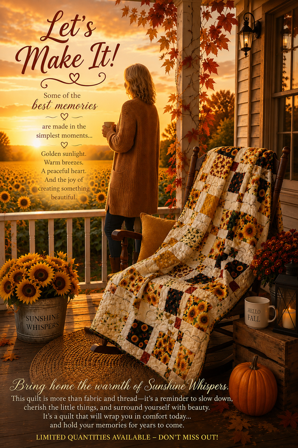 "Made the Grade" Quilt Kit - 63.5" x 80.5" – featuring "Sunshine Whispers" by Wilmington Prints