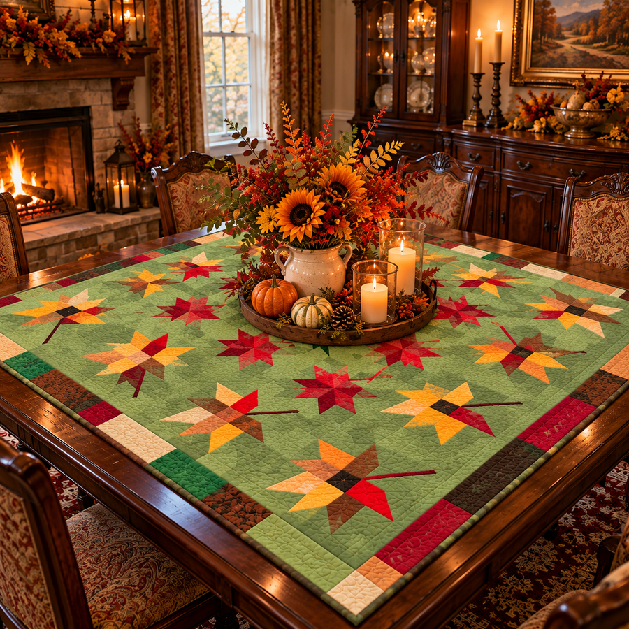 Swirling Leaves Fall -Table Topper Quilt Kit | Wilmington Prints