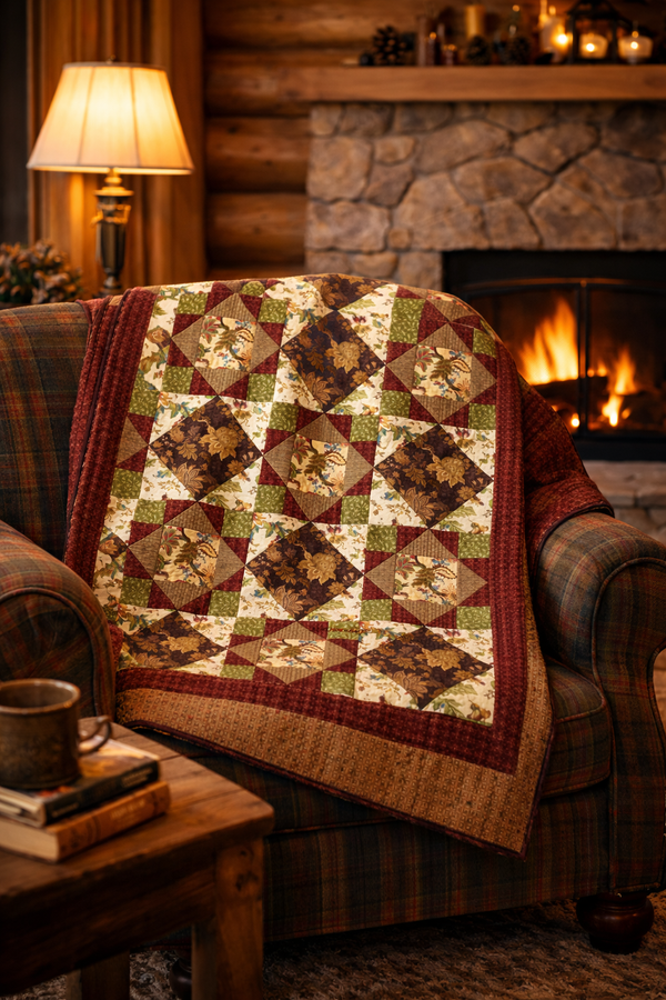 Countryside Medium Throw Quilt Kit 48"x 56" | Limited Edition