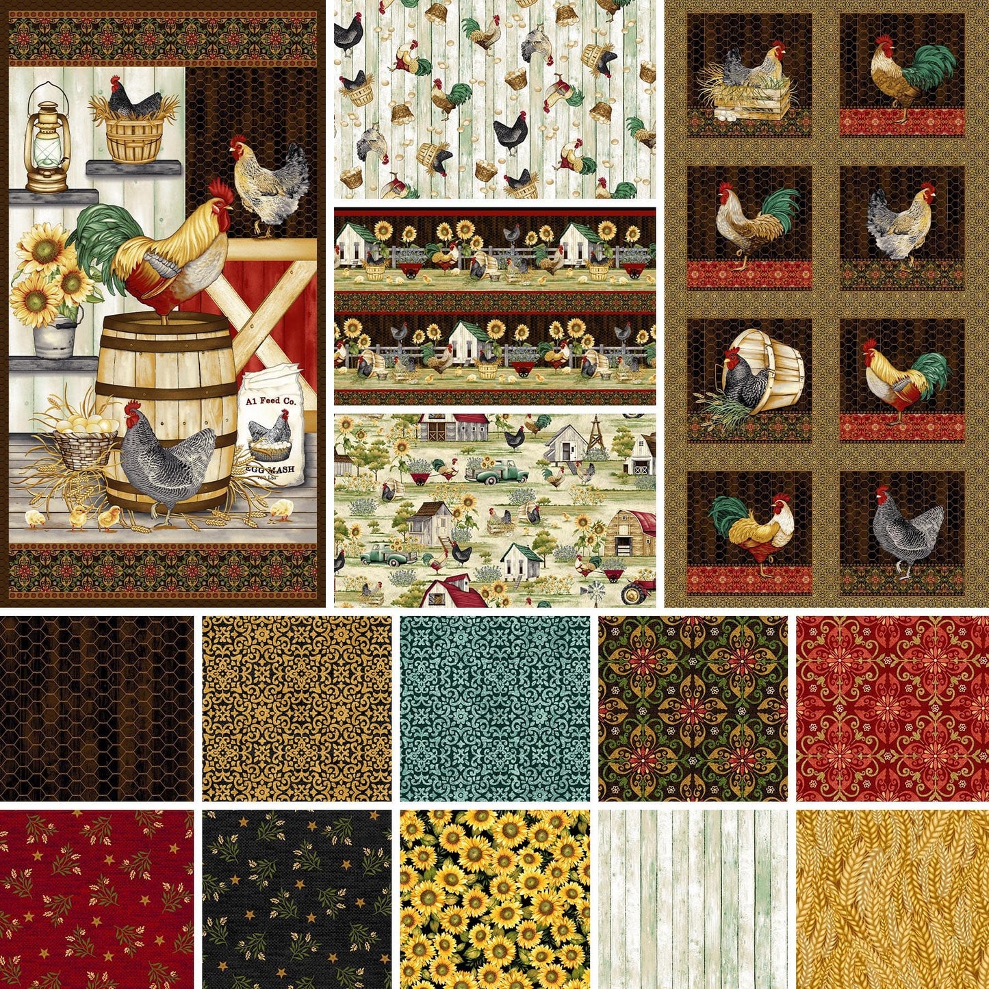 Chicken Shack by Henry Glass Fabrics