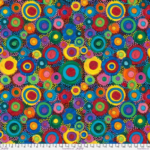 "Circle Story" - Fabric by the 1/4 yard - VERY LIMITED QUANTITY! by Free Spirit Fabrics