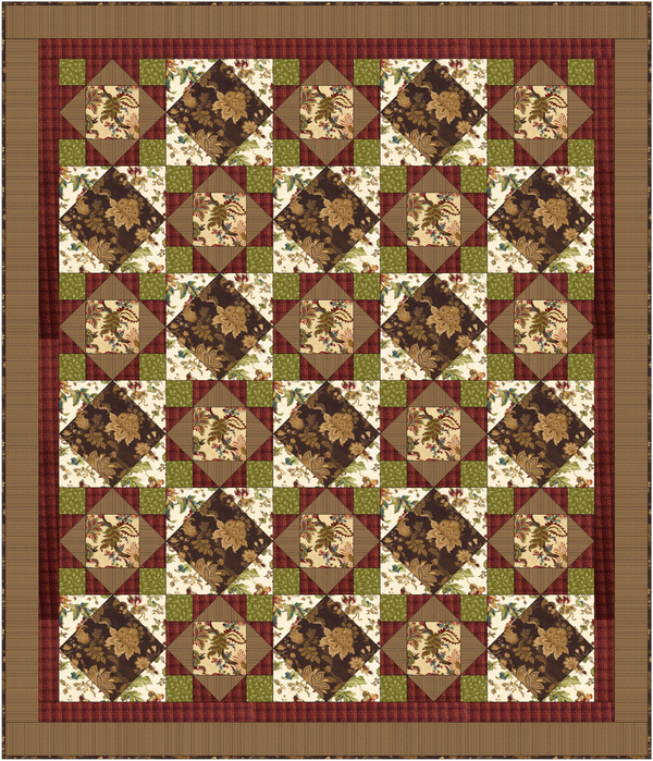 Countryside Medium Throw Quilt Kit 48"x 56" | Limited Edition