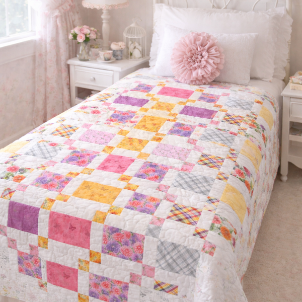 Dahlia Botanica Made the Grade Quilt Kit – Wilmington Prints