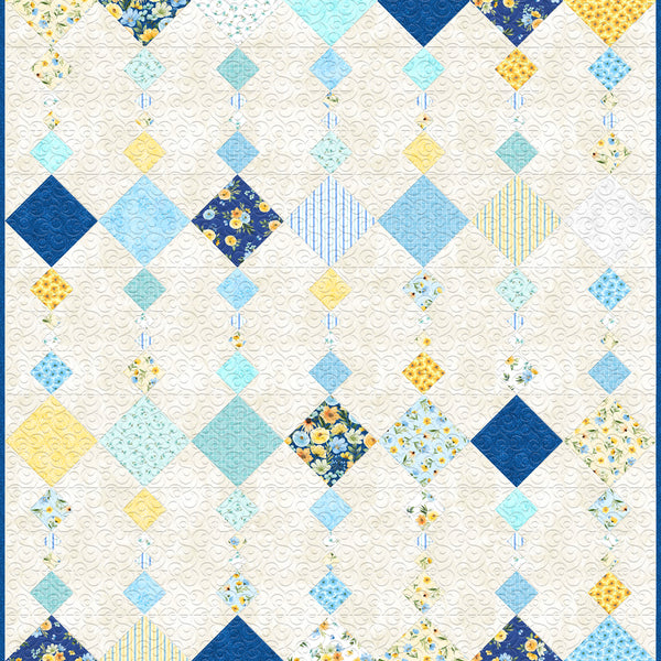 Crystal Cascade Throw Quilt Kit 63" x 69" | Wilmington Prints