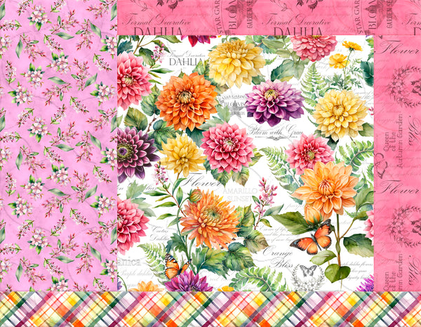 Dahlia Botanica Placemats Kit – Wilmington Prints