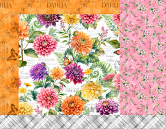 Dahlia Botanica Placemats Kit – Wilmington Prints quilt kit