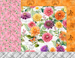 Dahlia Botanica Placemats Kit – Wilmington Prints quilt kit