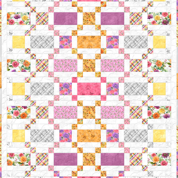 Dahlia Botanica Made the Grade Quilt Kit – Wilmington Prints