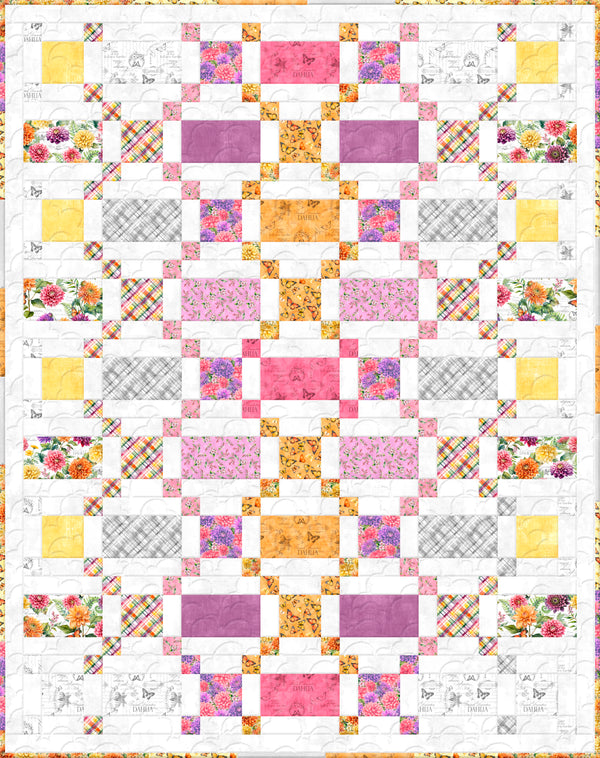 Dahlia Botanica Made the Grade Quilt Kit – Wilmington Prints