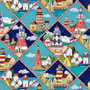 Shorelights "Diamond Lighthouse" Quilting Fabric by the 1/4 yard