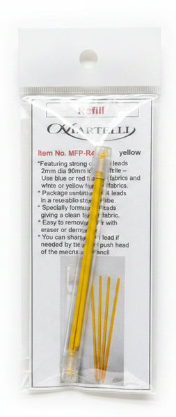 YELLOW Quilt Marking Pencil Lead Refills | Martelli