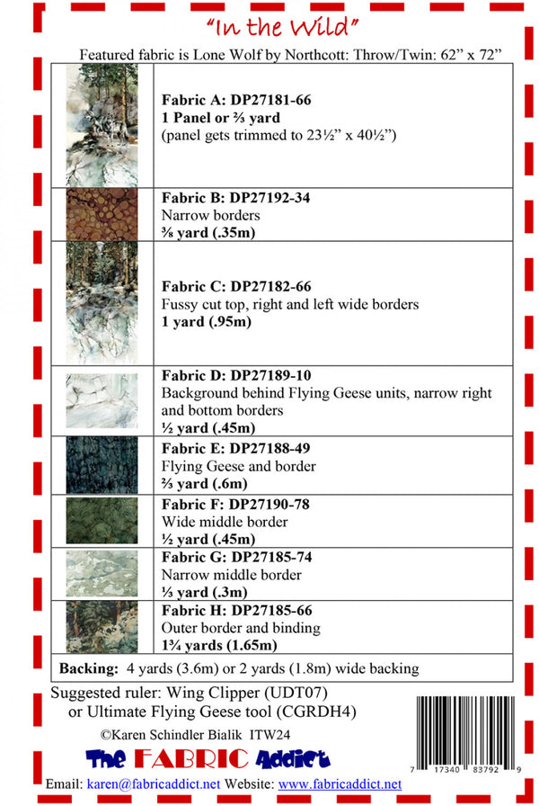 In The Wild Quilting Pattern