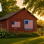 "ALL AMERICAN" Red White and Two Quilt Kit – Featuring TWO Patriotic Flags in One Kit!