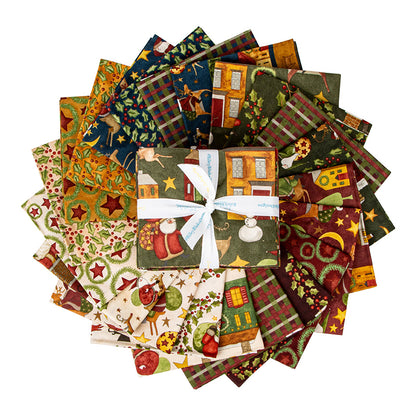 Up On The Housetop Fat Quarter Bundle by Riley Blake Designs