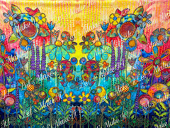 "Garden - Multi" - Fabric by the 1/4 yard - VERY LIMITED QUANTITY! by Free Spirit Fabrics