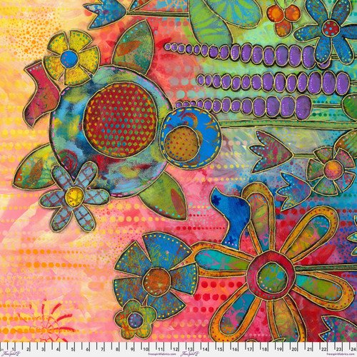 "Garden - Multi" - Fabric by the 1/4 yard - VERY LIMITED QUANTITY!