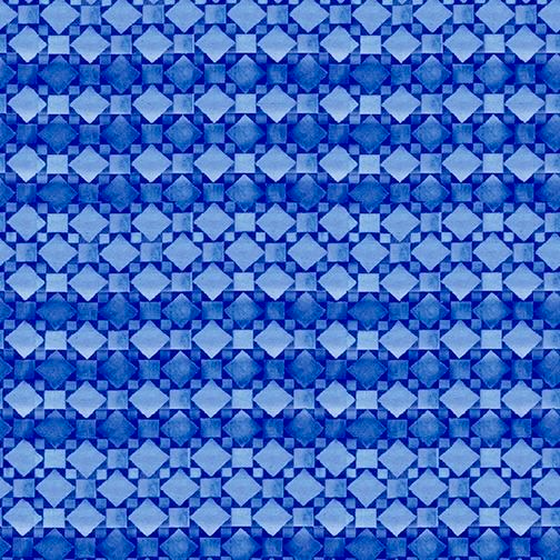 Shorelights "Geo Stripe Texture Royal" Quilting Fabric by the 1/4 yard by Benartex