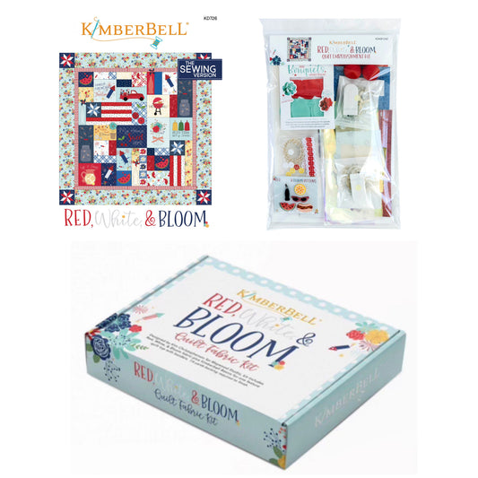 Kimberbell, Red, White & Bloom; Three-Item Sewing Bundle (LAST ONE!)