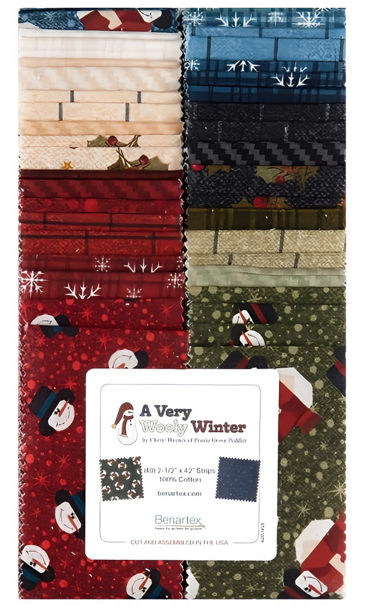 A Very Wooly Winter Strip-pies – Benartex Quilting Fabric Collection