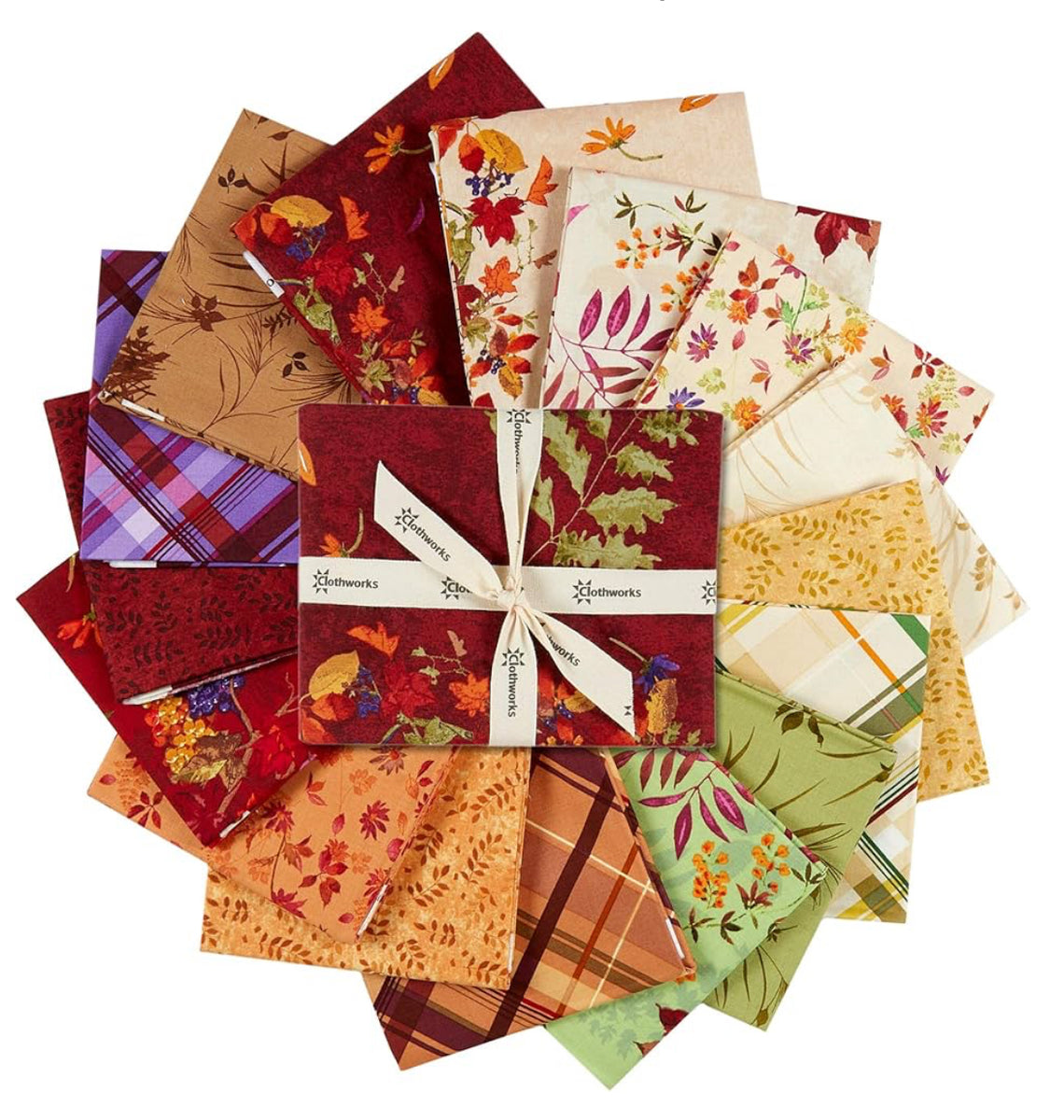 Autumn Air Quilting Fabric Collection - Fat Quarter Bundle by Clothworks