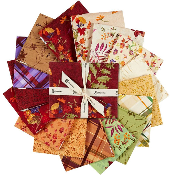 Autumn Air Quilting Fabric Collection - Fat Quarter Bundle by Clothworks