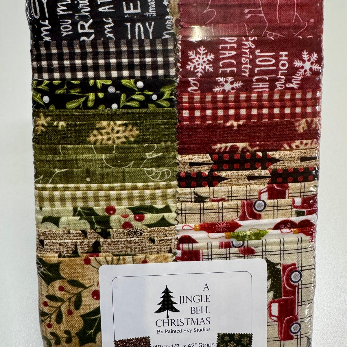A Jingle Bell Christmas, Strip-pies Quilting Fabric