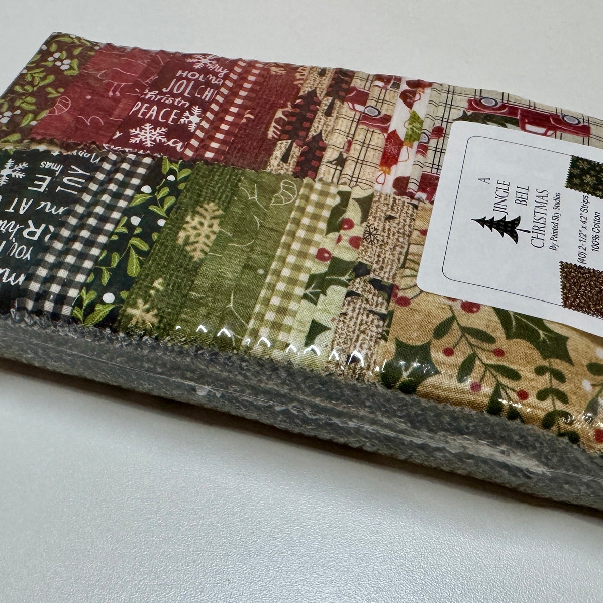 A Jingle Bell Christmas, Strip-pies Quilting Fabric
