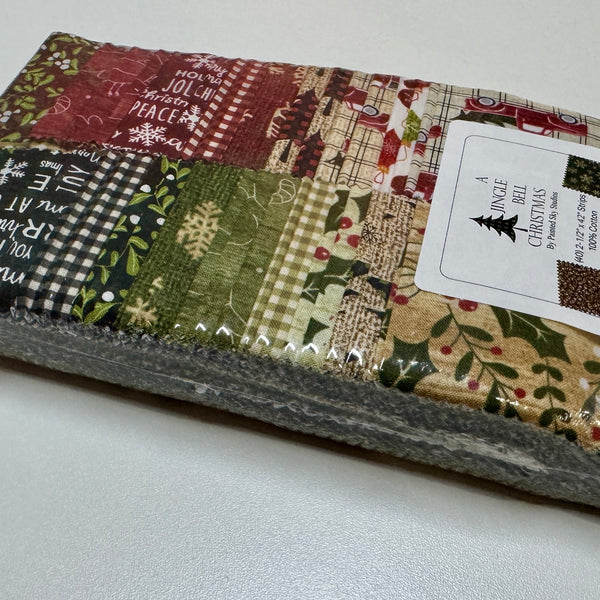A Jingle Bell Christmas, Strip-pies Quilting Fabric