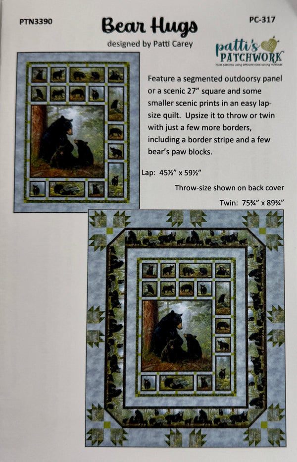 Bear Hugs Quilt Pattern by Patti Carey