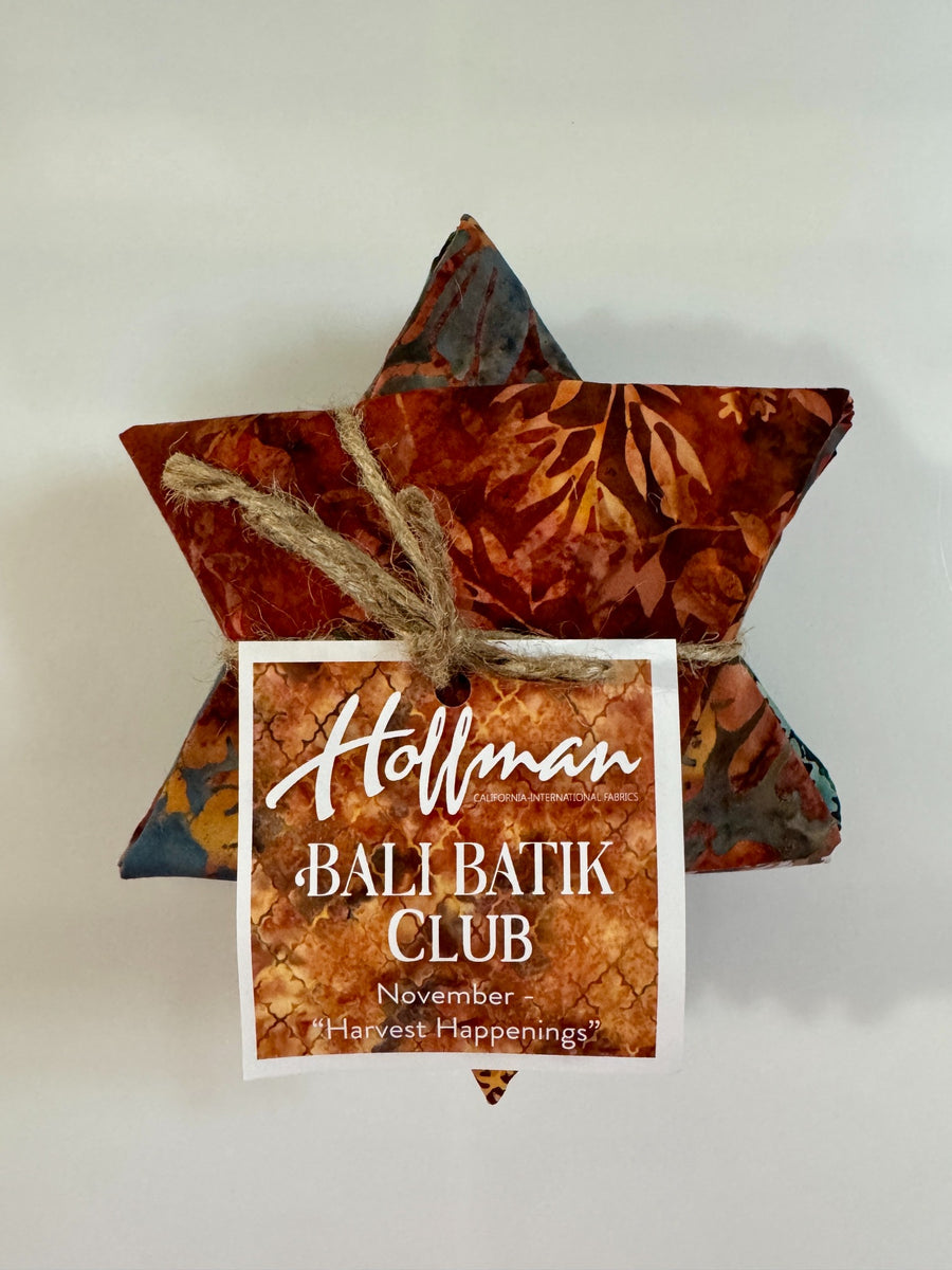 Hoffman Bali Batik November 2026 Harvest Happenings fat quarter bundle front view