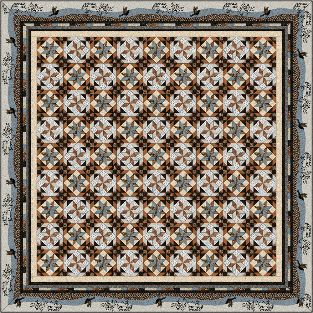Shooting Star Quilt Kit – Origins Fabric by P&B Textiles | Limited Edition