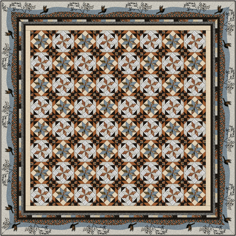 Shooting Star Quilt Kit – Origins Fabric by P&B Textiles | Limited Edition
