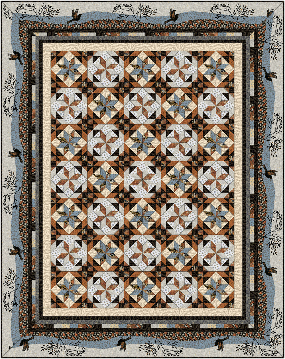 Shooting Star Quilt Kit – Origins Fabric by P&B Textiles | Limited Edition