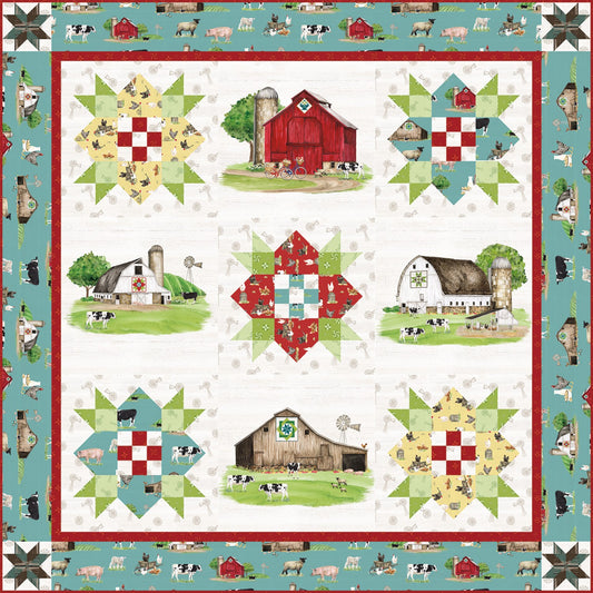 Spring Barn Quilt Panel KIT by Riley Blake Designs - LAST ONE!