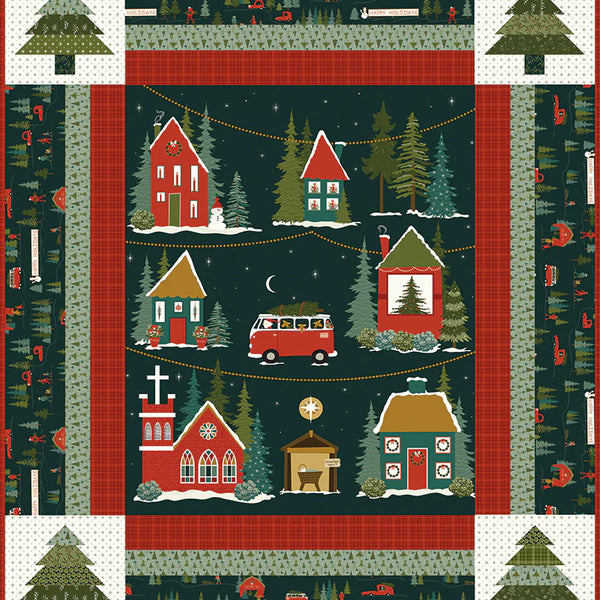 Christmas is in Town Quilt Kit by Riley Blake Designs - Don't Miss Out!